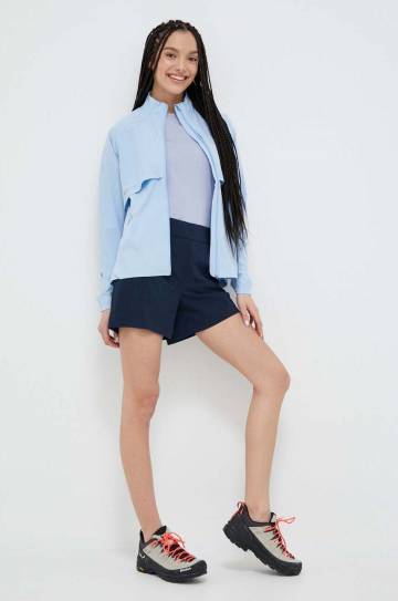 Шорты outdoor Helly Hansen Thalia 2.0 цвет синий однотонные высокая посадка Шорты outdoor Helly Hansen Thalia 2.0 цвет синий однотонные высокая посадка