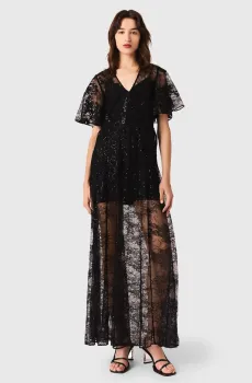 Женское черное платье Черный 36 MAJE MFPRO04450_Black