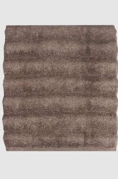 Коричневое махровое полотенце для ванной ASH RIBBED