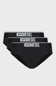 Мужские черные брифы (3 шт) UMBR-ANDRE Черный S Diesel 00SH05 0GDAC
