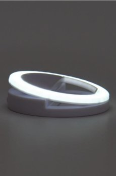 Кільцева лампа для селфі - білий