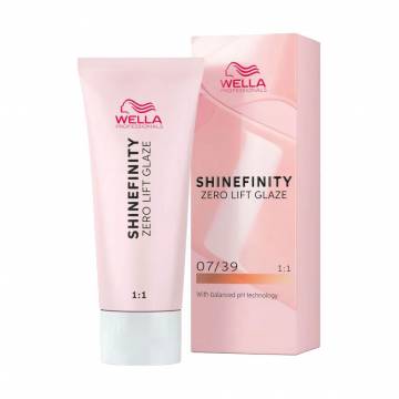Полуперманентная краска для волос Wella Professionals Shinefinity Zero Lift Glaze 07/39 Chroma Gold, 60 мл Полуперманентная краска для волос Wella Professionals Shinefinity Zero Lift Glaze 07/39 Chroma Gold, 60 мл