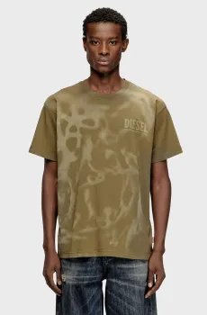 Мужская оливковая футболка T-NORM-V7 Оливковый L Diesel A19995 0LJBS