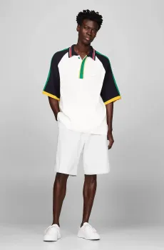 Мужские белые шорты THC PIQUE TEXTURE Белый XL Tommy Hilfiger MW0MW34510