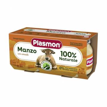Детское мясное пюре Plasmon Говядина, с 6 месяцев, 2*80 г Детское мясное пюре Plasmon Говядина, с 6 месяцев, 2*80 г