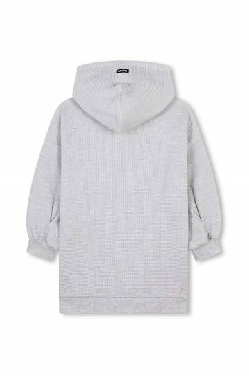 Детское платье Dkny цвет серый mini oversize D60264 Детское платье Dkny цвет серый mini oversize D60264