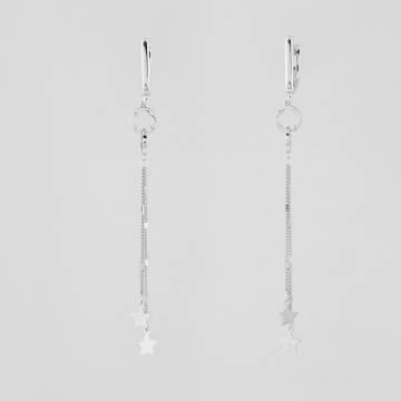 Серебряные серьги Minimal 521018б Серебряные серьги Minimal 521018б