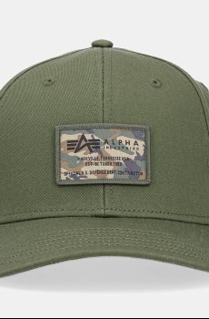 Хлопковая кепка Alpha Industries Crew Camo Cap