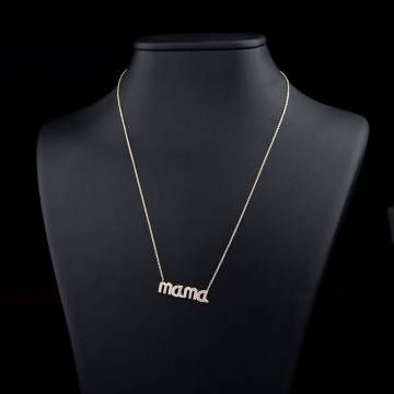 Золотое колье "Мама" кол00961 Золотое колье "Мама" кол00961