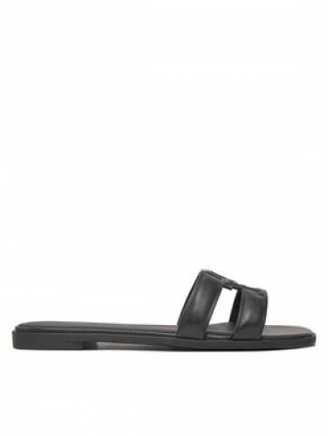 Tommy Hilfiger Шльопанці Th Logo Strap Mule FW0FW08671 Чорний Tommy Hilfiger Шльопанці Th Logo Strap Mule FW0FW08671 Чорний