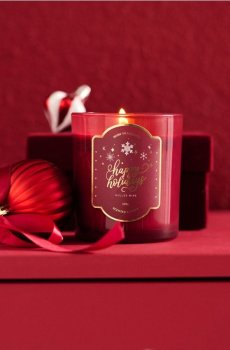 Свічка Mulled Wine - рожевувато-ліловий