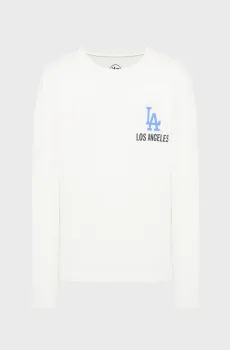 Мужской белый лонгслив L.A. DODGERS SANDSTONE CAP HER Белый M 47 Brand 699077FS