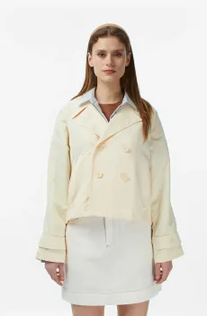 Женская бежевая куртка Бежевый 40 Lacoste BF0630056