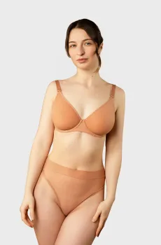 Женские бежевые трусики Бежевый M brabrabra SLZ26202321