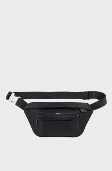Мужская черная поясная сумка Черный ONESIZE Sandro SHASA01571_Black