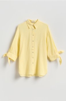 Reserved - Муслінова сорочка - світло-жовтий - 549JN-10X