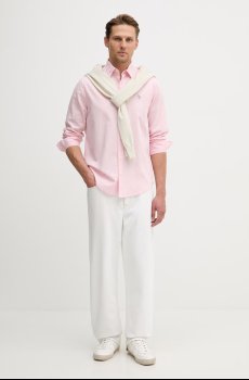 Рубашка с добавлением льна U.S. Polo Assn. LINEN BLEND LS