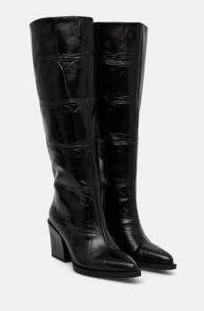 Кожаные сапоги Answear.LAB