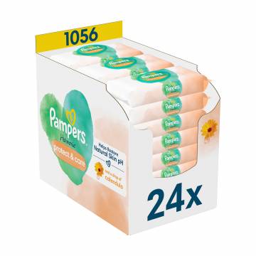 Влажные салфетки Pampers Harmonie Protect & Care Wipes, 24*44 шт Влажные салфетки Pampers Harmonie Protect & Care Wipes, 24*44 шт