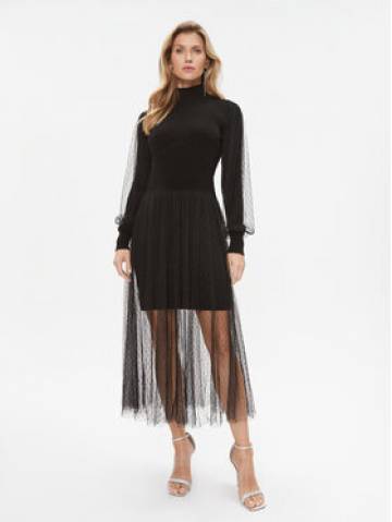 TWINSET Трикотажна сукня 232TT3413 Чорний Regular Fit TWINSET Трикотажна сукня 232TT3413 Чорний Regular Fit