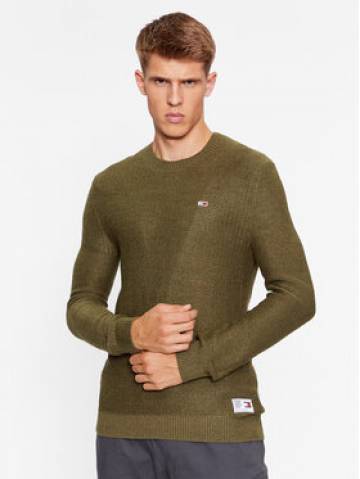 Tommy Jeans Светр DM0DM15060 Зелений Regular Fit Tommy Jeans Светр DM0DM15060 Зелений Regular Fit
