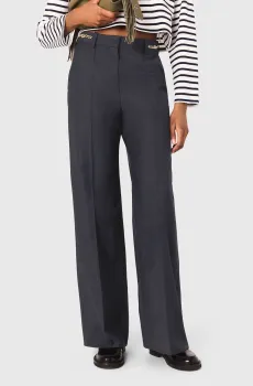 Женские темно-синие брюки Синий 40 MAJE MFPPA00741_Navy