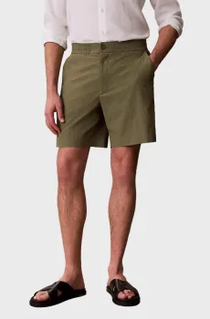 Мужские зеленые шорты SEERSUCKER Зеленый 31 Calvin Klein LV04LF610G