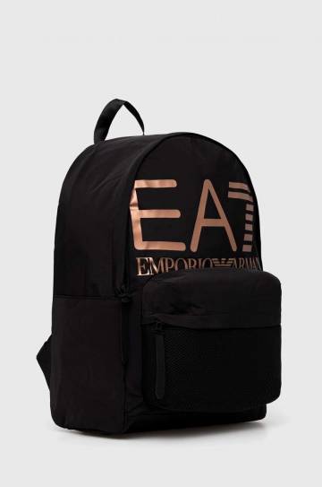 Рюкзак EA7 Emporio Armani цвет чёрный большой с принтом Рюкзак EA7 Emporio Armani цвет чёрный большой с принтом