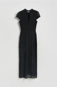 Reserved - Мереживна максі-сукня - чорний - 699HS-99X