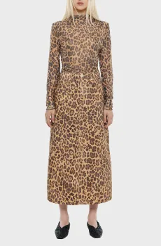 Женская джинсовая юбка с узором Бежевый 36 Bimba Y Lola 242BR4834.11340