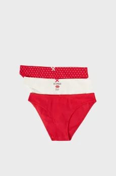 Женские трусики-слипы (3 шт) JOLLY Разноцветный XS Etam 6556733