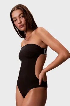 Женский черный купальник STRAPLESS Черный L Calvin Klein LV00Q61200