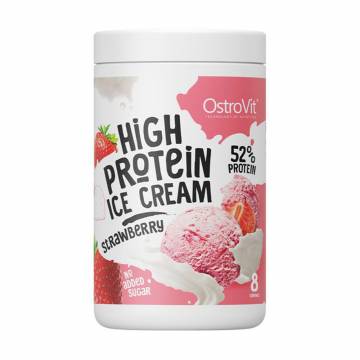 Протеиновое мороженое в порошке OstroVit High 52% Protein Ice Cream со вкусом клубники, 400 г Протеиновое мороженое в порошке OstroVit High 52% Protein Ice Cream со вкусом клубники, 400 г