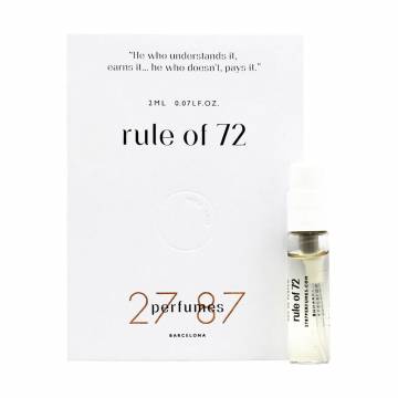 27 87 Perfumes Rule of 72 Парфюмированная вода унисекс, 2 мл (пробник) 27 87 Perfumes Rule of 72 Парфюмированная вода унисекс, 2 мл (пробник)