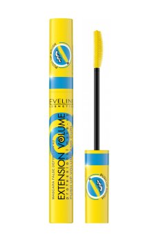 Уценка! Тушь для ресниц Eveline Cosmetics False Definition 4D Extension Volume Push Up Volume and Curl, Black, 10 мл