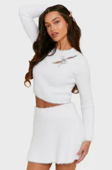 Женская белая юбка Белый M Tally Weijl SSKNYMANA