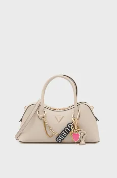 Женская бежевая сумка DAVINA SATCHEL Бежевый ONESIZE Guess HWBG9899060