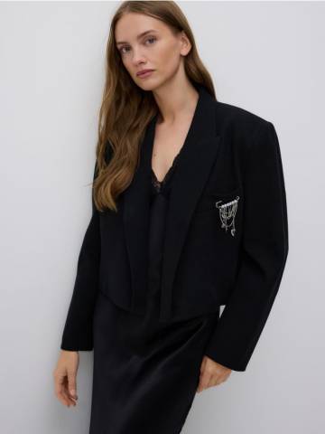Reserved - LADIES` BLAZER - чорний - 911HF-99X Reserved - LADIES` BLAZER - чорний - 911HF-99X