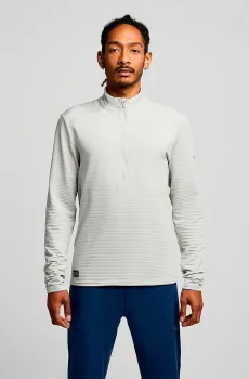 Мужская серая спортивная кофта TRIUMPH 3D 1/2 ZIP Серый XL Saucony SAM800357-GYH