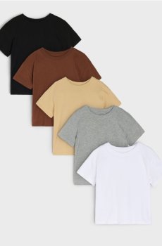Бавовняні футболки 5 pack - білий