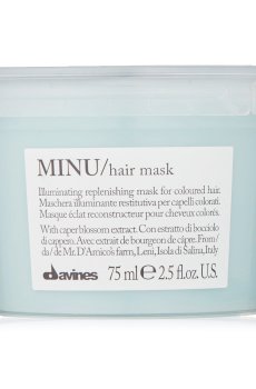 Маска Davines Minu Hair Mask для блеска и сохранения цвета окрашенных волос, 75 мл