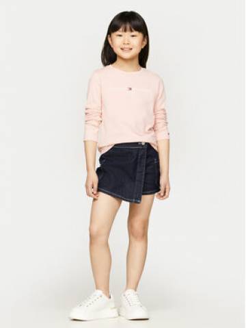 Tommy Hilfiger Блузка Essential KG0KG05247 Рожевий Regular Fit Tommy Hilfiger Блузка Essential KG0KG05247 Рожевий Regular Fit
