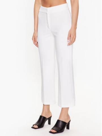 DKNY Штани з тканини P2RVAO19 Білий Regular Fit DKNY Штани з тканини P2RVAO19 Білий Regular Fit