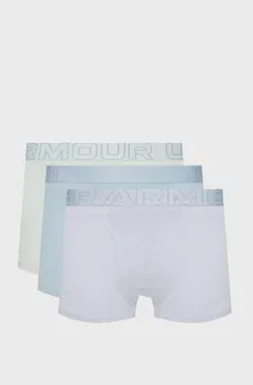 Мужские боксеры (3 шт) Underwear Boxers UA PERFORMANCE COTTON - SOLID 3 3PK Разноцветный S Under Armour 1383891-465