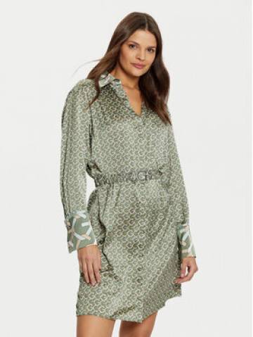 Guess Сукня-сорочка W5RK40 WF1T2 Зелений Regular Fit Guess Сукня-сорочка W5RK40 WF1T2 Зелений Regular Fit