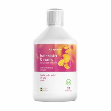 Комплекс Волосы, кожа и ногти Sporter Hair Skin & Nails Апельсин, в жидкости, 500 мл Комплекс Волосы, кожа и ногти Sporter Hair Skin & Nails Апельсин, в жидкости, 500 мл