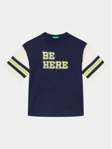 United Colors Of Benetton Футболка 3096C10HD Cиній Oversize United Colors Of Benetton Футболка 3096C10HD Cиній Oversize