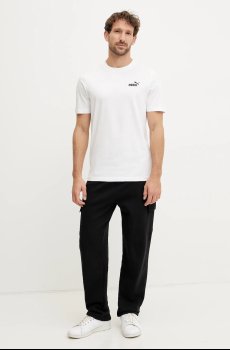 Хлопковая футболка Puma Essential Logo