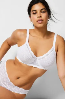 Женский белый бюстгальтер с мягкой чашкой IDOLE Белый 80D Etam 6540835