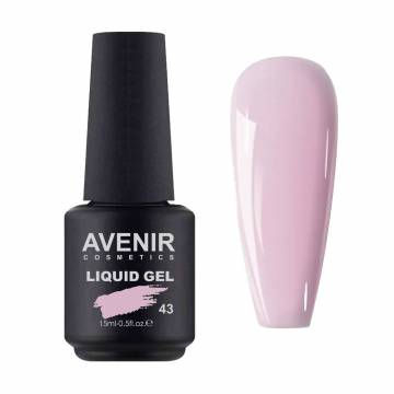 Жидкий гель для наращивания ногтей Avenir Cosmetics Liquid Gel 43, 15 мл Жидкий гель для наращивания ногтей Avenir Cosmetics Liquid Gel 43, 15 мл